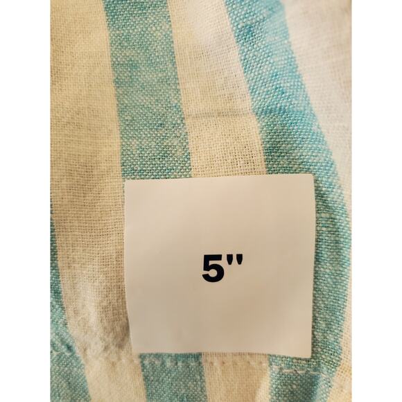 Old Navy Everyday Shorts 5" Inseam Linen Blend Striped Size 6 NWT - Picture 5 of 7